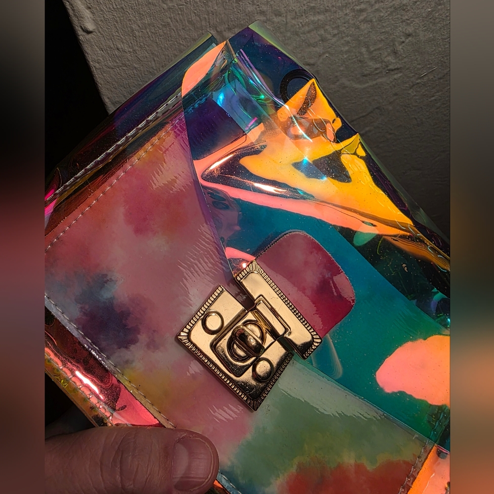 Source Unknown Iridescent Multicolor Crossbody Bag - image 2